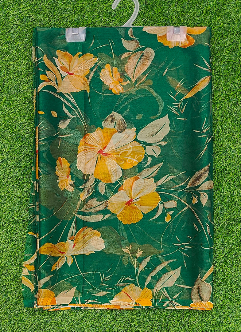 High Quality Garden Vareli Printed Nara Chiffon Saree