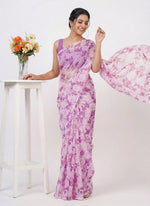Load image into Gallery viewer, High Quality Garden Vareli Printed Nara Chiffon Saree