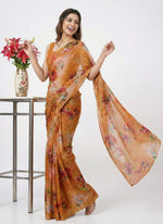 Load image into Gallery viewer, Authentic Garden Vareli Printed Nara Chiffon Saree
