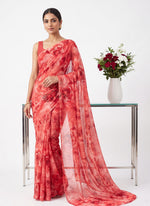 Load image into Gallery viewer, High Quality Garden Vareli Printed Nara Chiffon Saree