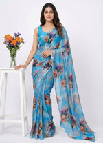Load image into Gallery viewer, High Quality Garden Vareli Printed Nara Chiffon Saree