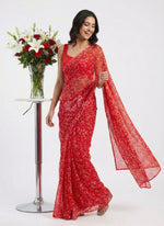 Load image into Gallery viewer, High Quality Garden Vareli Printed Nara Chiffon Saree