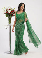 Load image into Gallery viewer, High Quality Garden Vareli Printed Nara Chiffon Saree