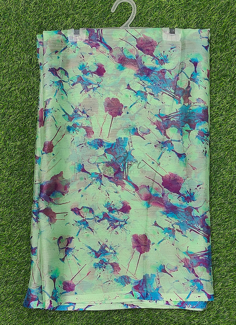 High Quality Garden Vareli Printed Nara Chiffon Saree