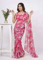 Load image into Gallery viewer, High Quality Garden Vareli Printed Nara Chiffon Saree