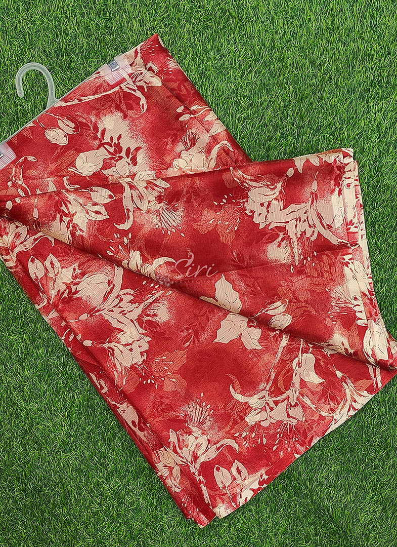 High Quality Garden Vareli Printed Nara Chiffon Saree