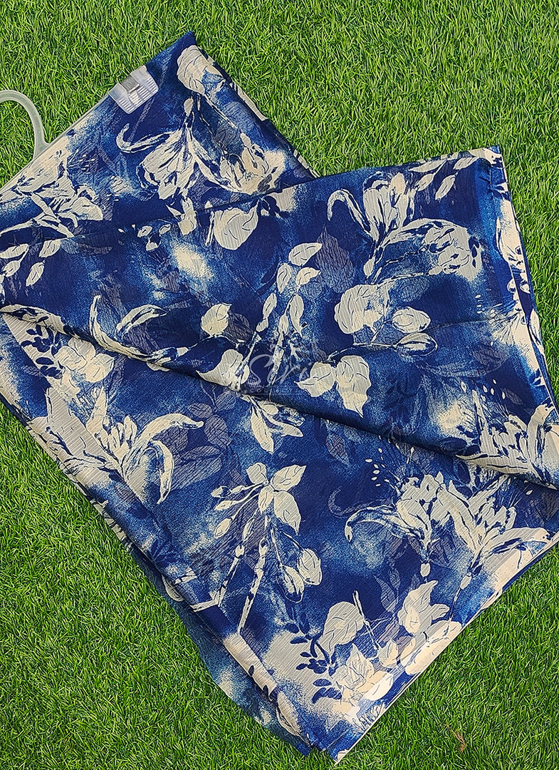 High Quality Garden Vareli Printed Nara Chiffon Saree