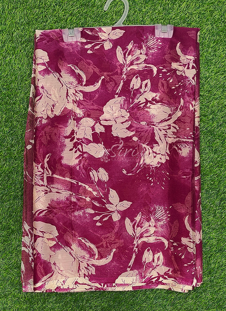 High Quality Garden Vareli Printed Nara Chiffon Saree