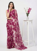 Load image into Gallery viewer, High Quality Garden Vareli Printed Nara Chiffon Saree