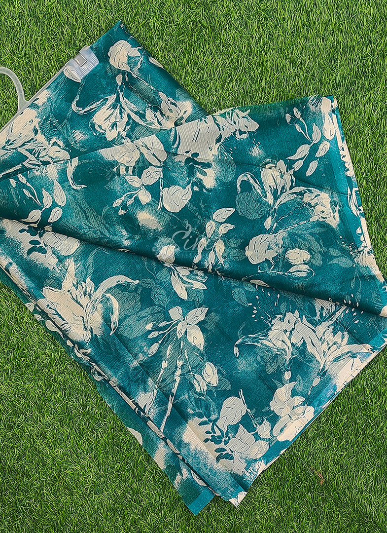 High Quality Garden Vareli Printed Nara Chiffon Saree