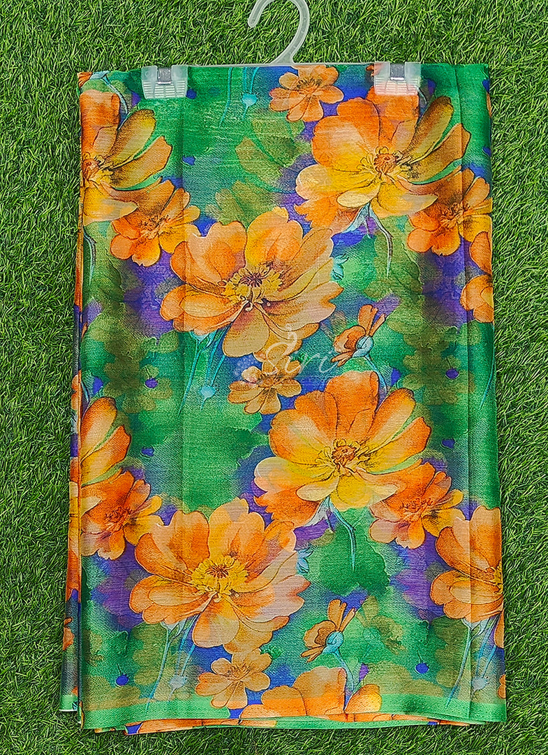 High Quality Garden Vareli Printed Nara Chiffon Saree