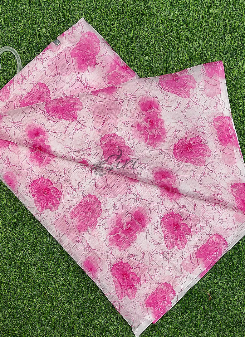 High Quality Garden Vareli Printed Nara Chiffon Saree