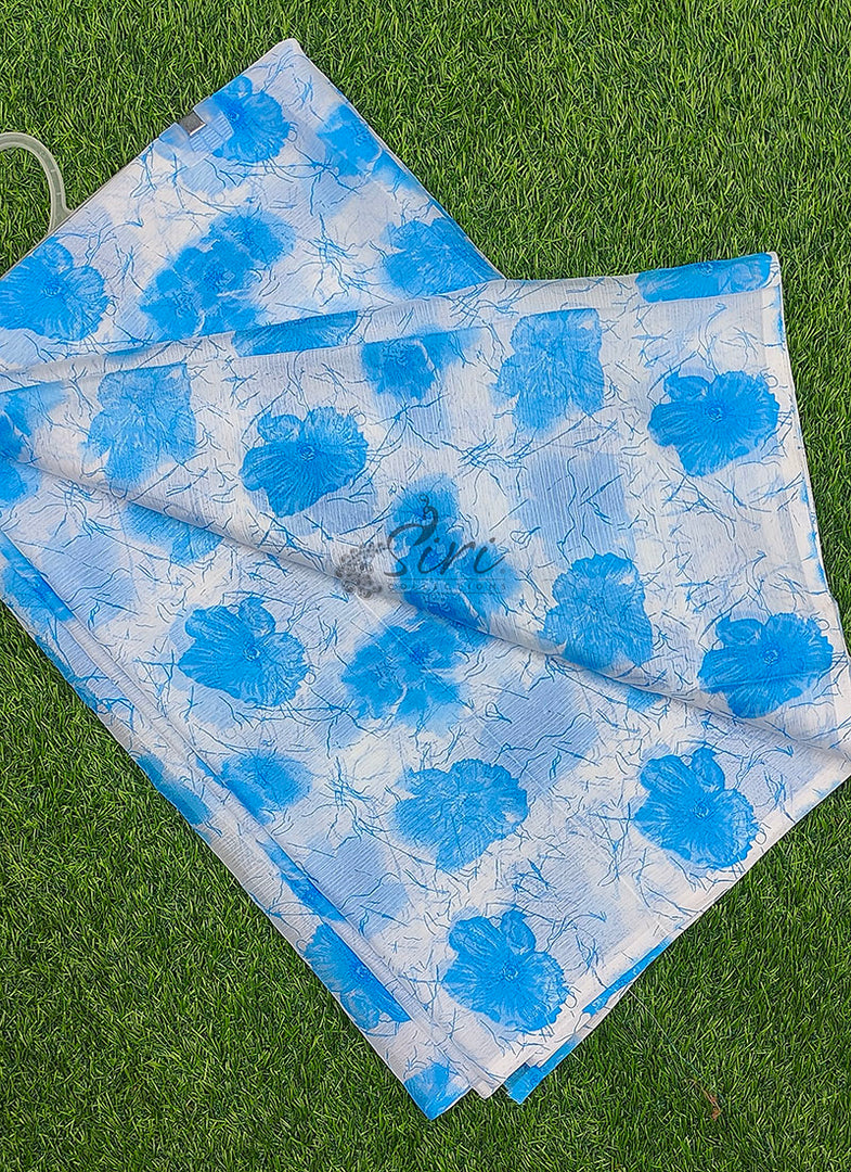 High Quality Garden Vareli Printed Nara Chiffon Saree