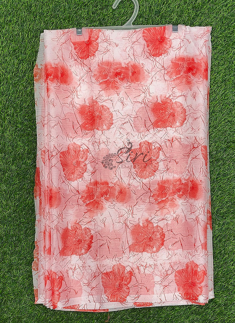 High Quality Garden Vareli Printed Nara Chiffon Saree