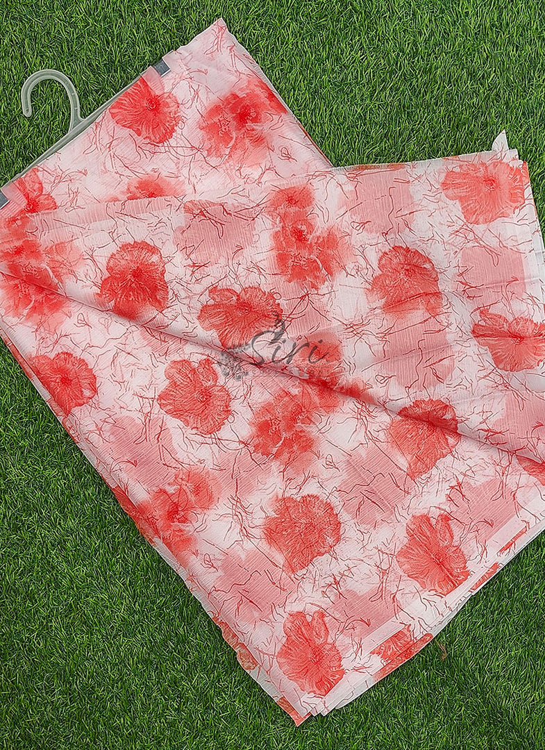 High Quality Garden Vareli Printed Nara Chiffon Saree