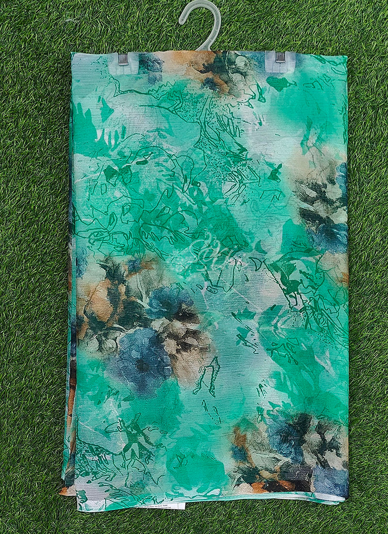 High Quality Garden Vareli Printed Nara Chiffon Saree