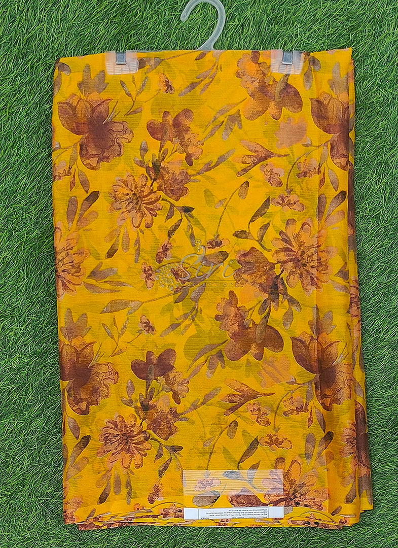 Light Weight Garden Vareli Printed Nara Chiffon Saree