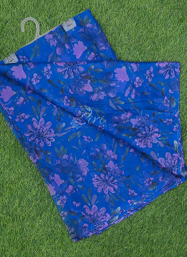High Quality Garden Vareli Printed Nara Chiffon Saree