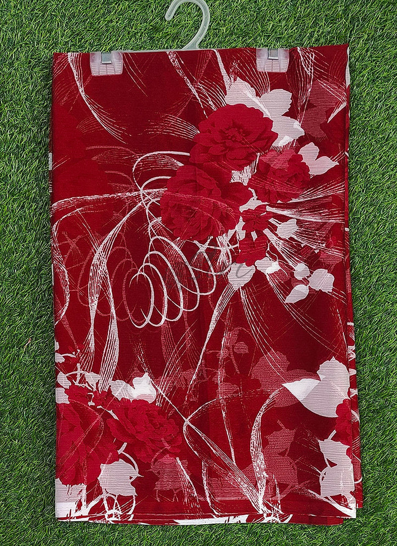 High Quality Garden Vareli Printed Nara Chiffon Saree