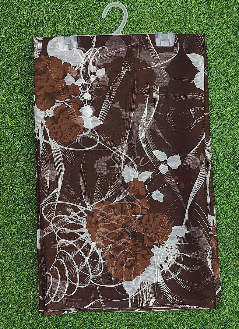 High Quality Garden Vareli Printed Nara Chiffon Saree