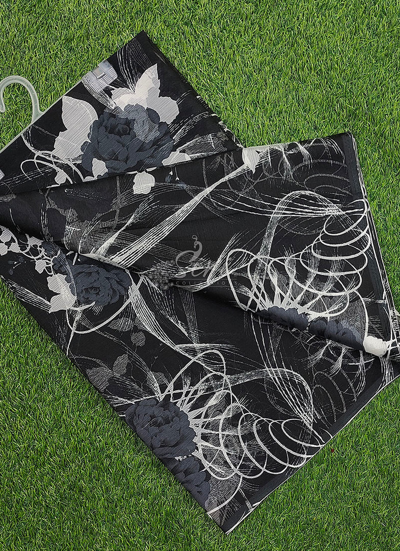 High Quality Garden Vareli Printed Nara Chiffon Saree