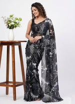 Load image into Gallery viewer, High Quality Garden Vareli Printed Nara Chiffon Saree