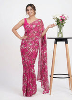 Load image into Gallery viewer, High Quality Garden Vareli Printed Nara Chiffon Saree