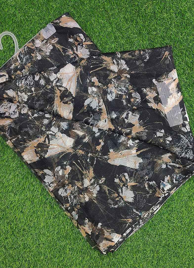 High Quality Garden Vareli Printed Nara Chiffon Saree