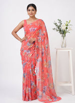 Load image into Gallery viewer, High Quality Garden Vareli Printed Nara Chiffon Saree