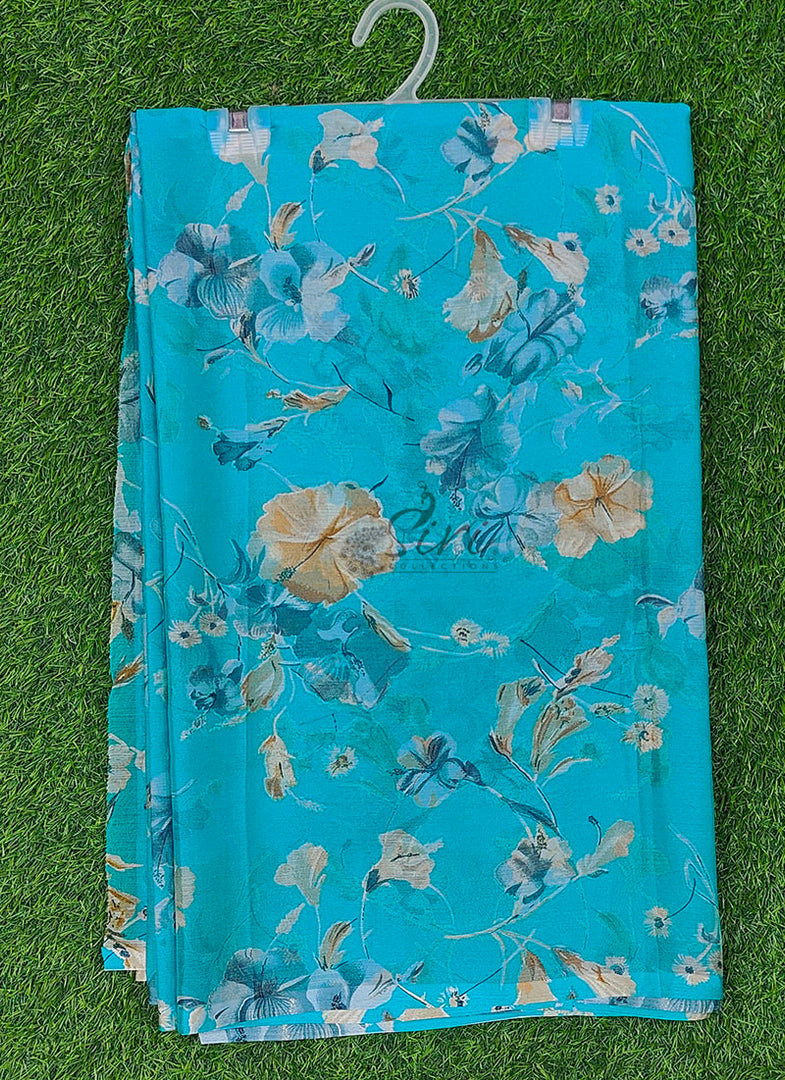 High Quality Garden Vareli Printed Nara Chiffon Saree