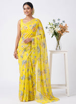 Load image into Gallery viewer, High Quality Garden Vareli Printed Nara Chiffon Saree