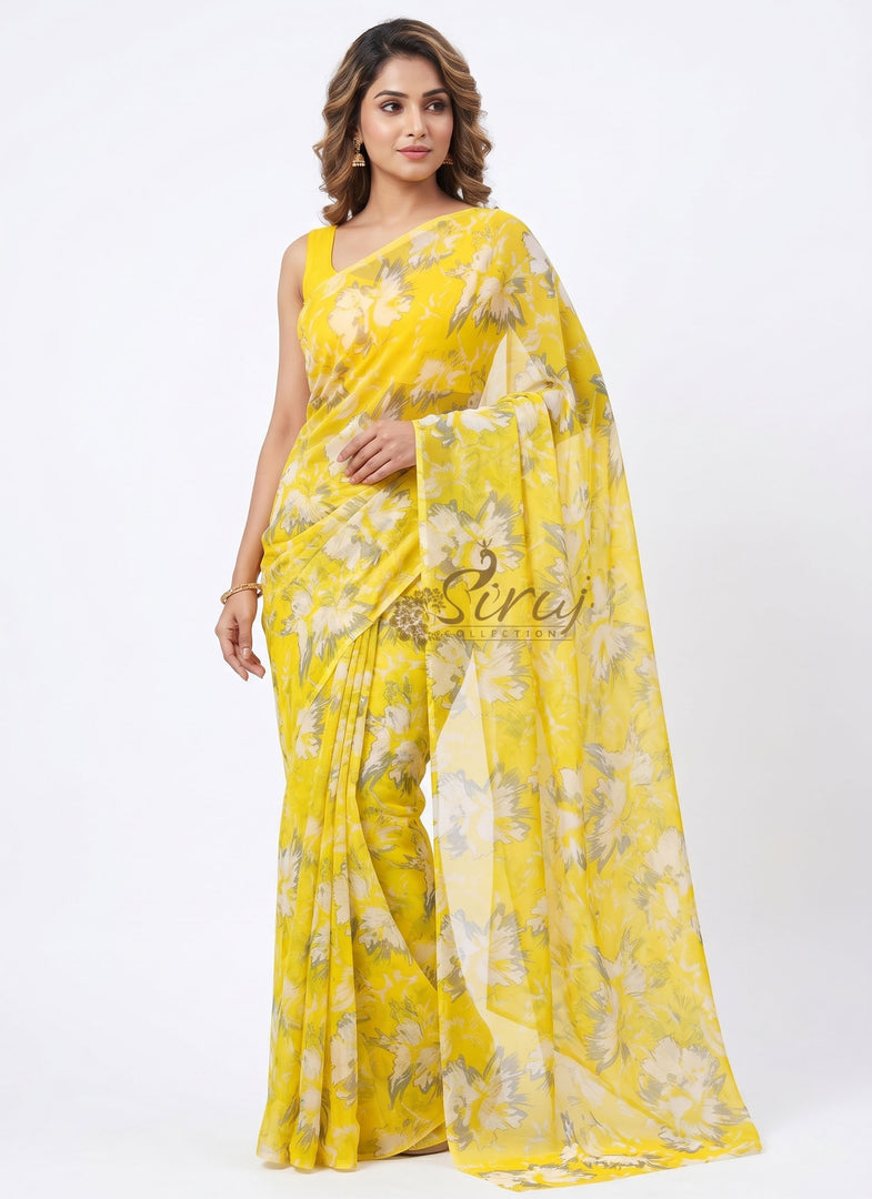 Garden Vareli Nara Ciffon Sarees from Siri Collections