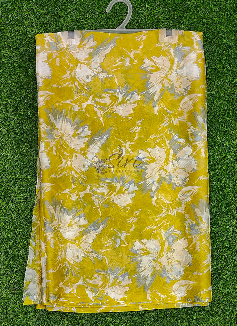 Elegant Garden Vareli Printed Nara Chiffon Saree