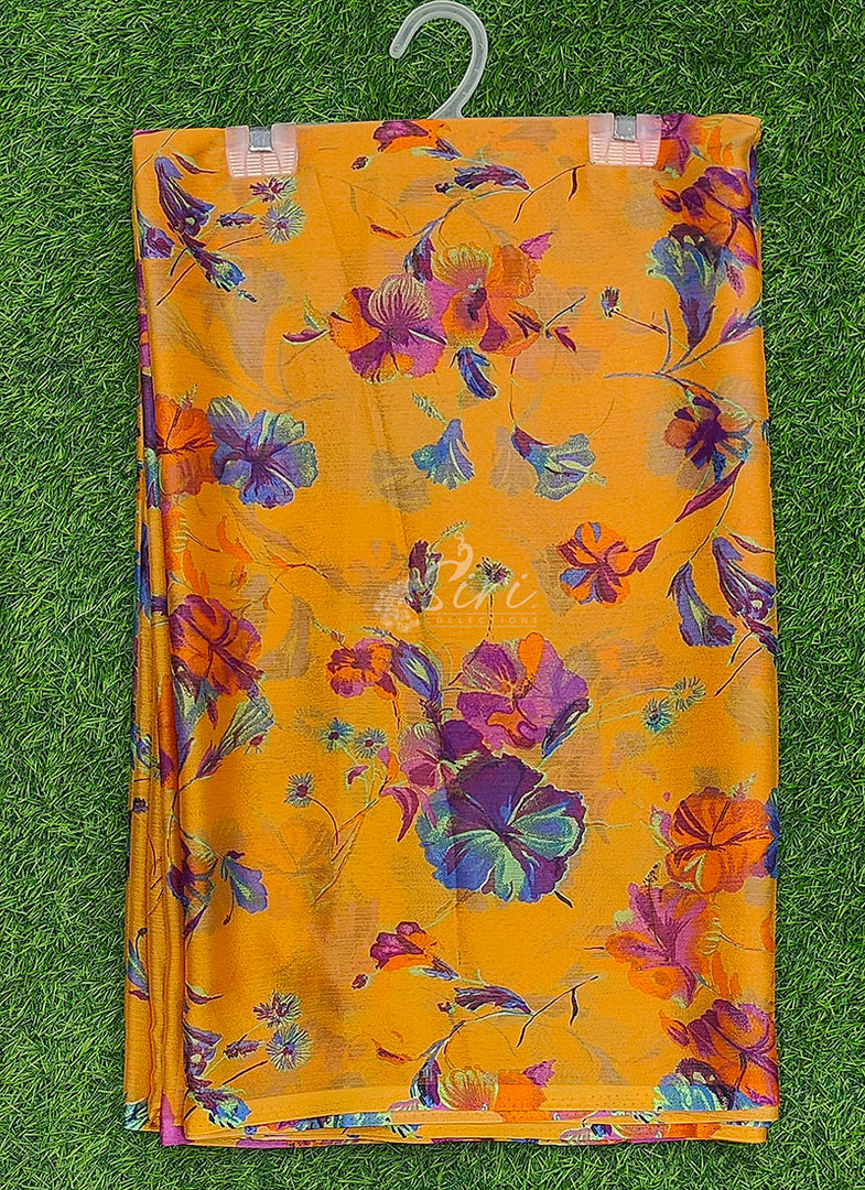 Elegant Garden Vareli Printed Nara Chiffon Saree