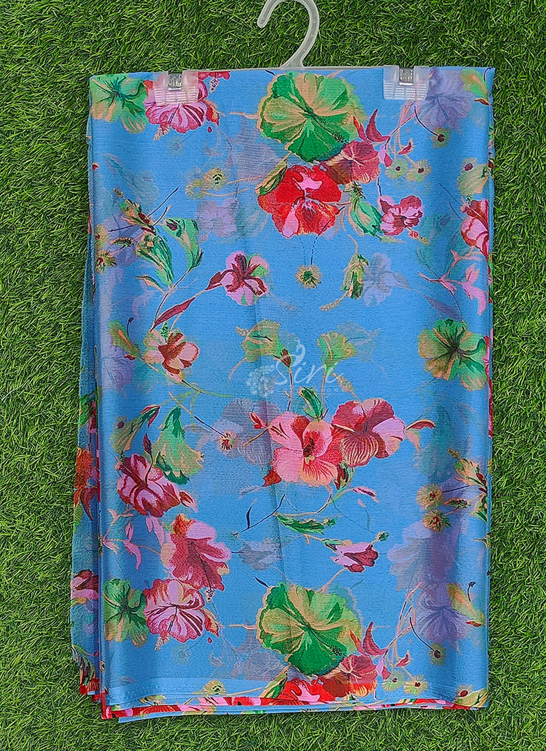 Elegant Garden Vareli Printed Nara Chiffon Saree