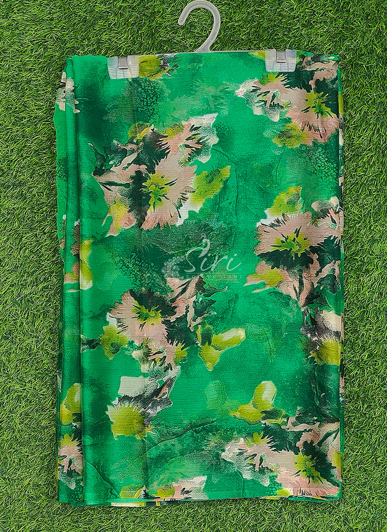 Elegant Garden Vareli Printed Nara Chiffon Saree