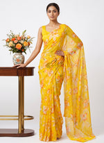 Load image into Gallery viewer, High Quality Garden Vareli Printed Nara Chiffon Saree