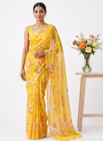 Load image into Gallery viewer, High Quality Garden Vareli Printed Nara Chiffon Saree