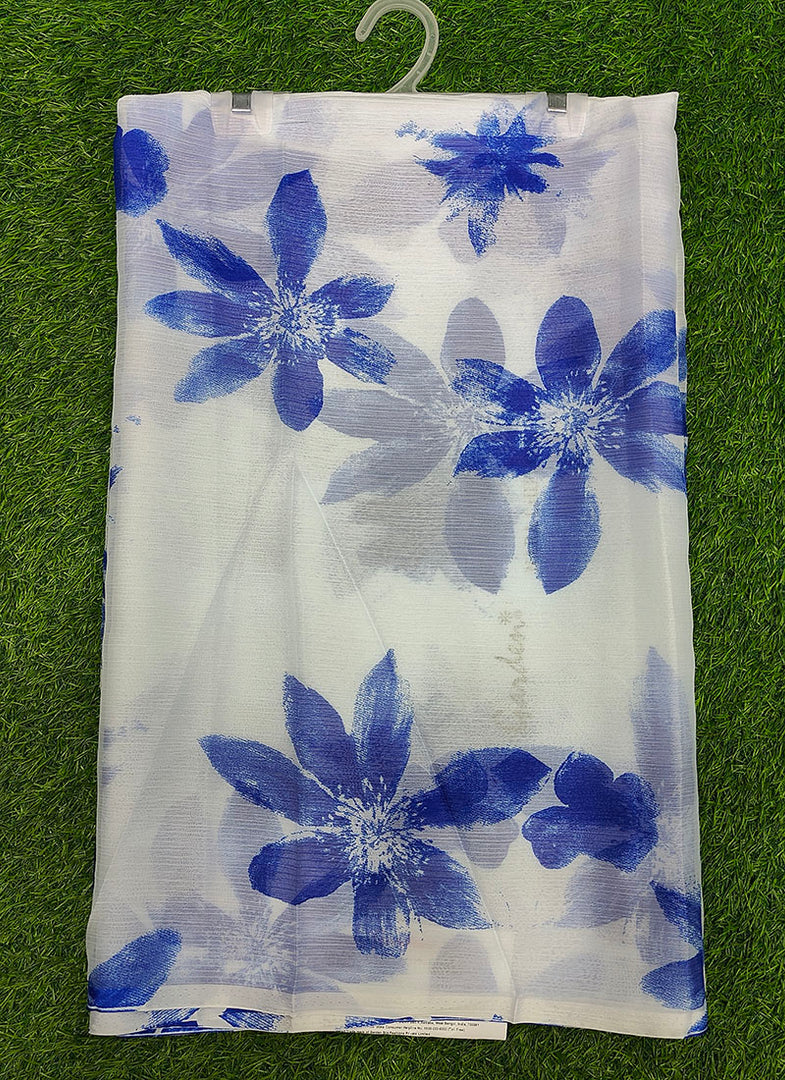Authentic Garden Vareli Printed Nara Chiffon Saree