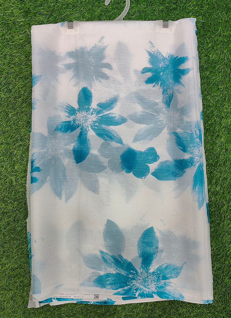 Authentic Garden Vareli Printed Nara Chiffon Saree