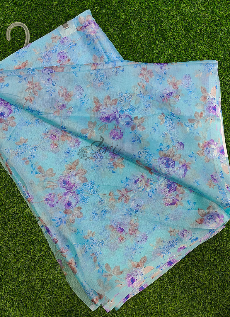 Light Weight Garden Vareli Printed Nara Chiffon Saree