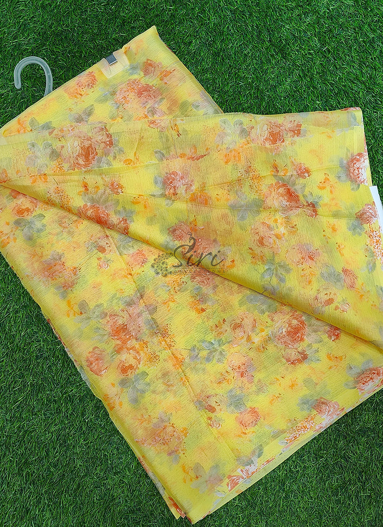 Light Weight Garden Vareli Printed Nara Chiffon Saree