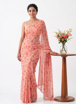 Load image into Gallery viewer, Authentic Garden Vareli Printed Nara Chiffon Saree