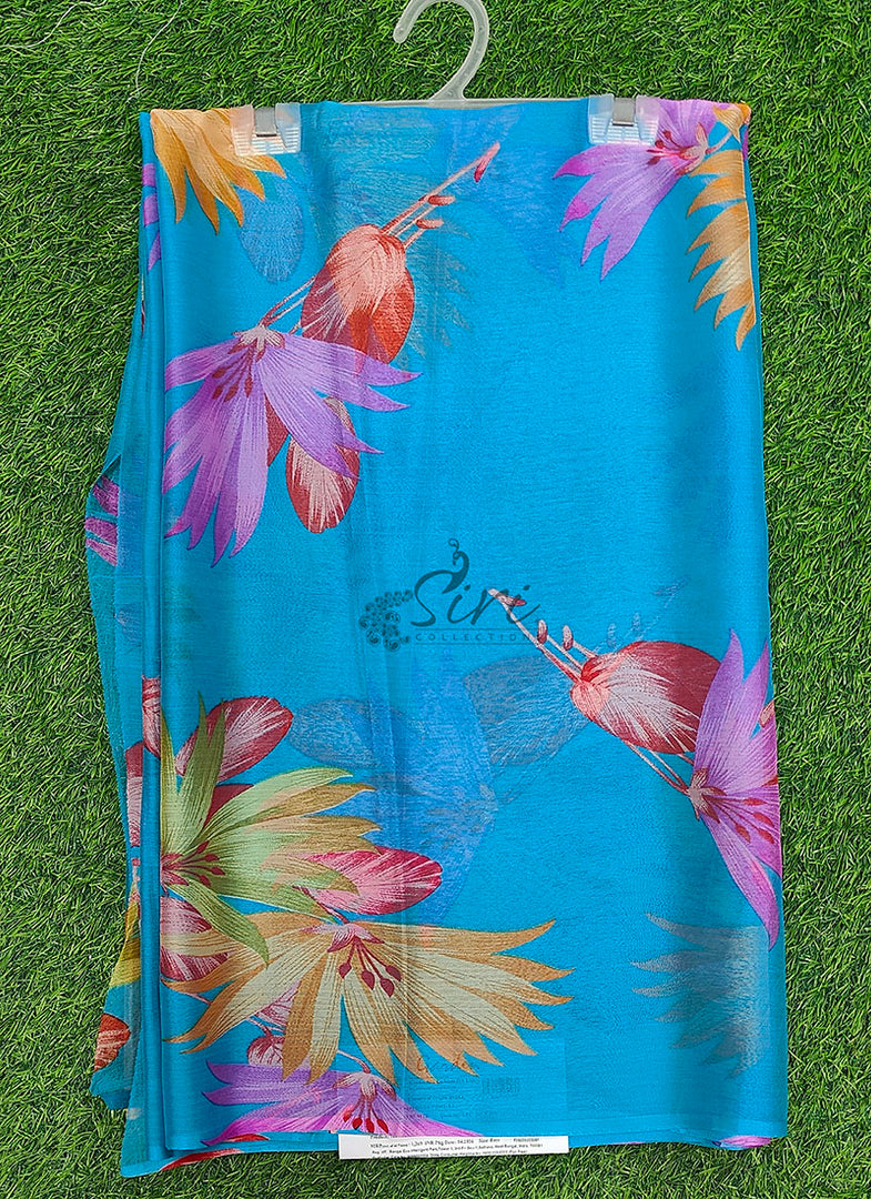 Authentic Garden Vareli Printed Nara Chiffon Saree