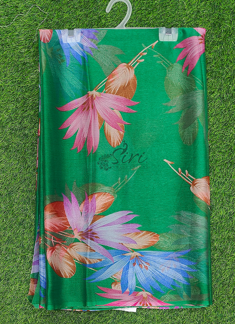 Authentic Garden Vareli Printed Nara Chiffon Saree