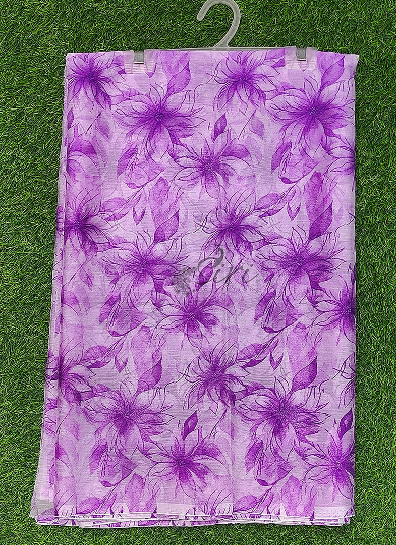 Authentic Garden Vareli Printed Nara Chiffon Saree