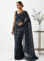 Load image into Gallery viewer, Light Weight Garden Vareli Printed Nara Chiffon Saree
