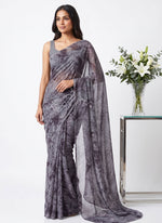 Load image into Gallery viewer, Light Weight Garden Vareli Printed Nara Chiffon Saree