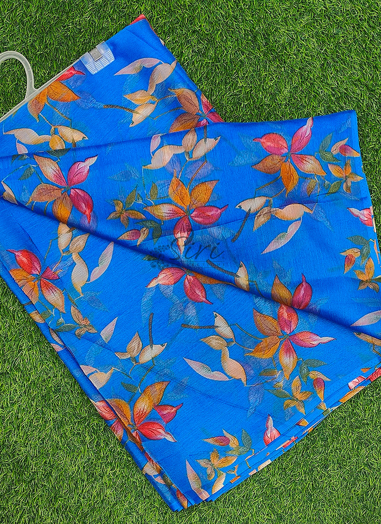 Light Weight Garden Vareli Printed Nara Chiffon Saree