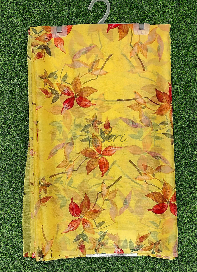 Light Weight Garden Vareli Printed Nara Chiffon Saree